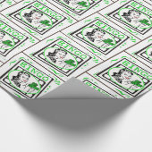 Bingo Dame Met Geld Bingo Kaart Cadeaupapier (Hoek)