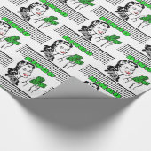 Bingo dame met geld cadeaupapier (Hoek)