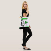 Bingo dame met geld Canvas tas (Op model)