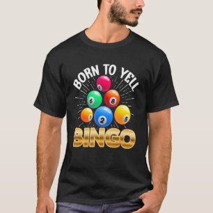 Bingo de Speler Lucky Bingo 25 van de Bezoeker van T-shirt