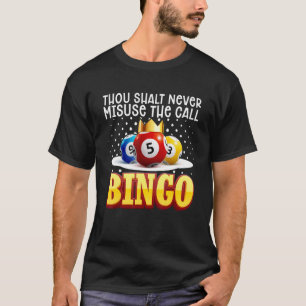 Bingo de Speler Lucky Bingo 28 van de Bezoeker van T-shirt