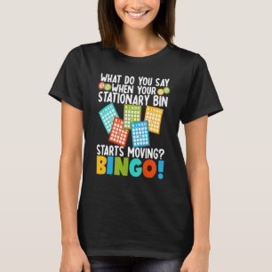 Bingo de Speler Lucky Bingo 35 van de Bezoeker van T-shirt