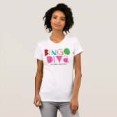 Bingo Diva Dames Casual Scoop T-shirt (Voorkant volledig)