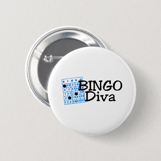 Bingo Diva Ronde Button 5,7 Cm (Voorkant /achterkant)