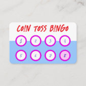 Bingo Drink spel voor feesten Visitekaartje (Voorkant)