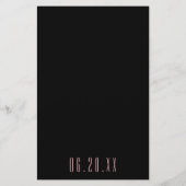 BINGO Elegant Gold en zwart ontwerp voor bruiloft Flyer (Achterkant)