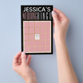 BINGO Elegant Gold en zwart ontwerp voor bruiloft Flyer (Hand)