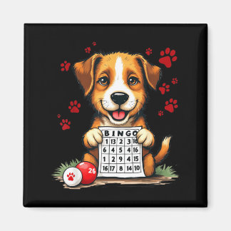 Bingo en hond grappige bingo liefde bingo en hond  magneet