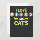 Bingo en katten Funny Kitten Animal Pet Lovers Briefkaart (Voorkant / Achterkant)