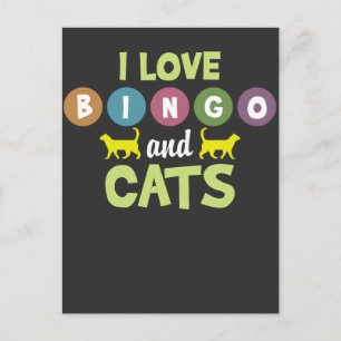 Bingo en katten Funny Kitten Animal Pet Lovers Briefkaart