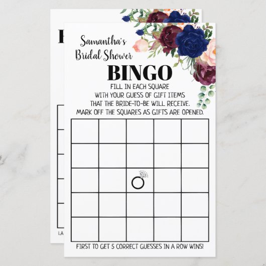 Bingo engels spaans Vrijgezellenfeest (Voorkant / Achterkant)