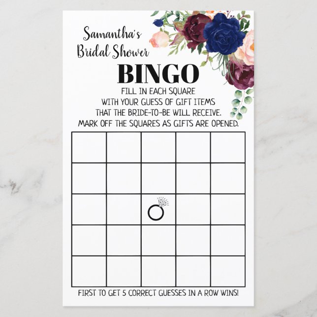 Bingo engels spaans Vrijgezellenfeest (Voorkant)