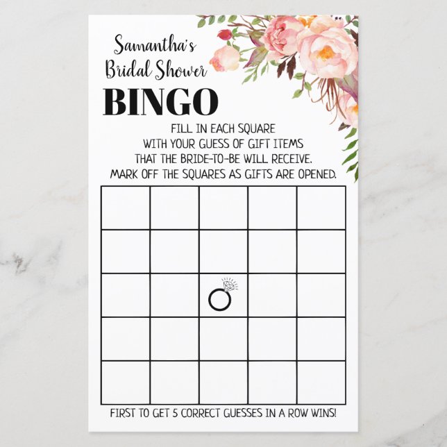 Bingo Engels spaans Vrijgezellenfeest bruiloft (Voorkant)