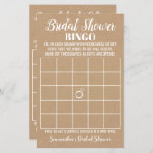 Bingo-engelse spaanse rustige Vrijgezellenfeest (Voorkant / Achterkant)