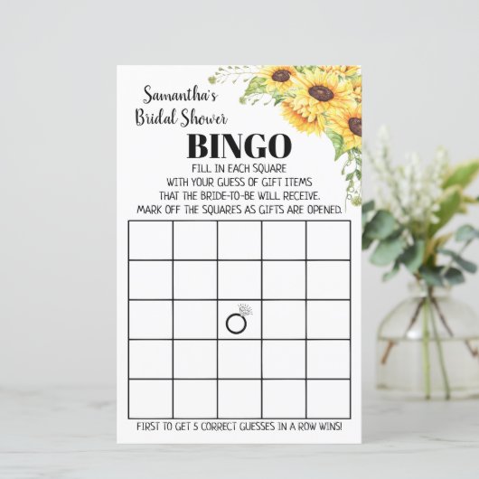 Bingo-engelse spaanse Vrijgezellenfeesten zonneblo (Staand voorkant)
