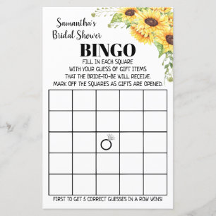 Bingo-engelse spaanse Vrijgezellenfeesten zonneblo