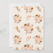 Bingo Fall Pumpkin Bridal Shower Game Card Kaart (Achterkant)