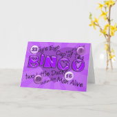 Bingo Fan Verjaardag Kaart Kelly's Eye Nummer Een (Gele Bloem)