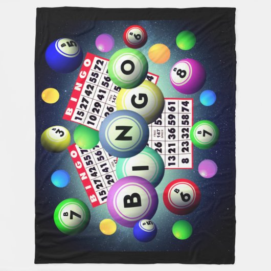 Bingo Fleece Deken (Voorkant)