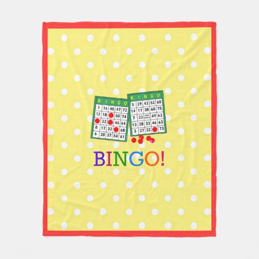 Bingo! Fleece Deken (Voorkant)