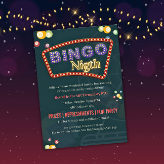BINGO fondsenwervingskaart school gemeenschap leuk Kaart