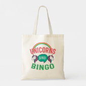 Bingo For Funny Unicorns And Lucky Bingo 208 Tote Bag (Achterkant)