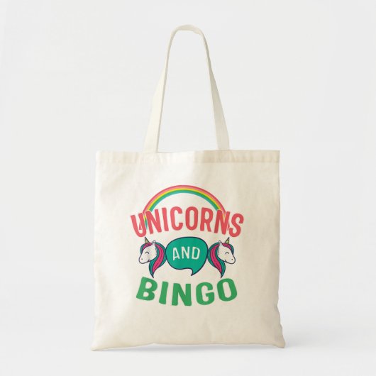 Bingo For Funny Unicorns And Lucky Bingo 208 Tote Bag (Voorkant)