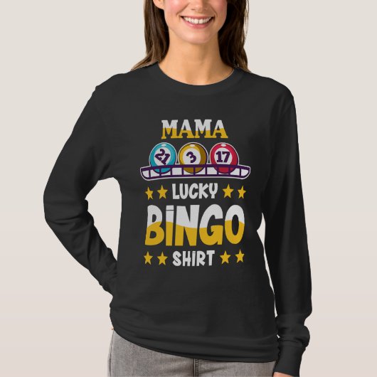 Bingo For Mama Lucky Bingo T-shirt (Voorkant)