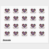 Bingo Fun Heart Ronde Sticker (Vel)