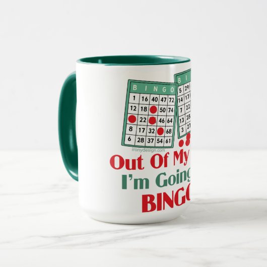 Bingo Funny Gezegde Mok (Voorkant links)