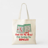 Bingo Funny Gezegde Tote Bag (Achterkant)
