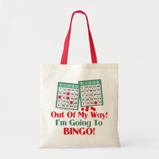 Bingo Funny Gezegde Tote Bag (Voorkant)