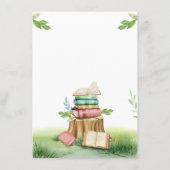 Bingo Game Baby shower Storybook Informatiekaartje (Achterkant)