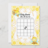 Bingo Game bije Baby shower Kaart (Voorkant)