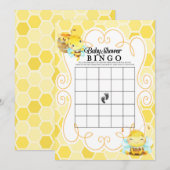 Bingo Game bije Baby shower Kaart (Voorkant / Achterkant)