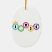 Bingo Game Keramisch Ornament (Voorkant)