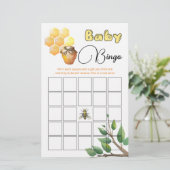 Bingo Game Little Bee Baby shower (Staand voorkant)