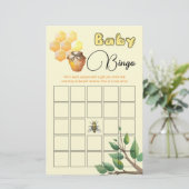 Bingo Game Little Bee Baby shower (Staand voorkant)
