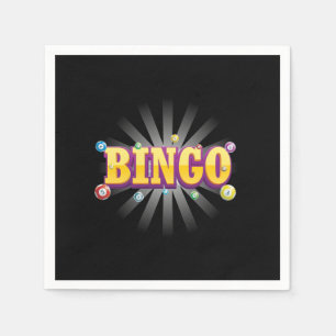 Bingo Game Lucky Player Gambler Gift Servet