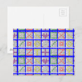Bingo Game Patronen Groot Net Briefkaart (Voorkant / Achterkant)