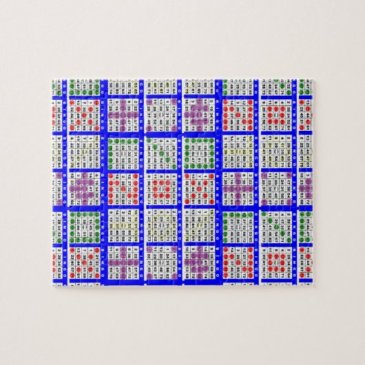 Bingo Game Patronen Grote Legpuzzel (Horizontaal)