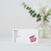 Bingo Game Visitekaartje (Staand voorkant)