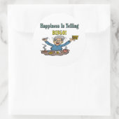 Bingo: Geluk is Ronde Sticker (Tas)