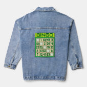Bingo gepersonaliseerd denim jacket (Achterkant)