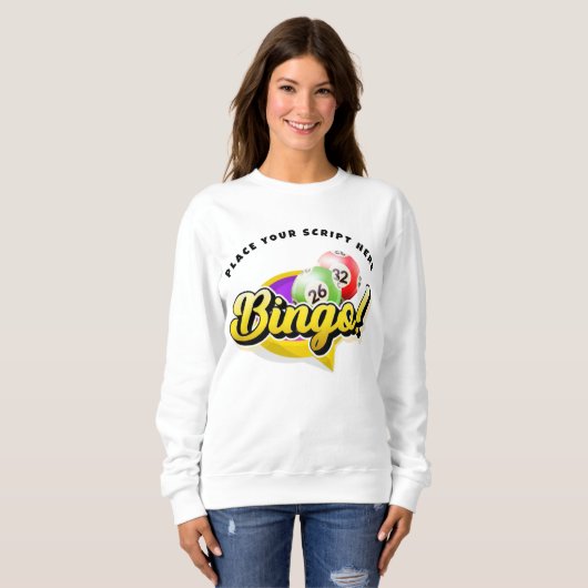 Bingo Gepersonaliseerd Sweatshirt (Voorkant volledig)