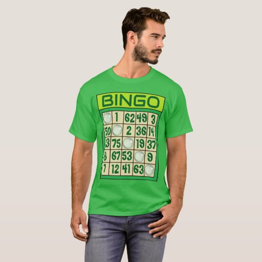 Bingo gepersonaliseerd t-shirt (Voorkant volledig)