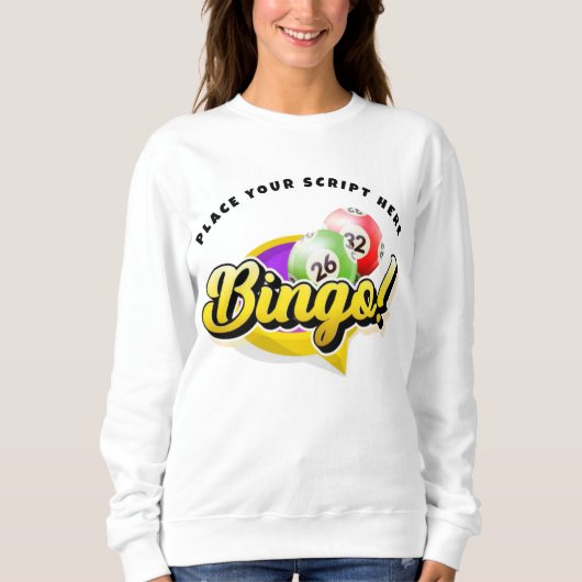 Bingo gepersonaliseerde sweatshirt (Voorkant)