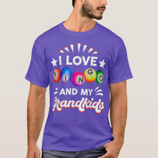 Bingo Gift Ik hou van Bingo Gift voor oma mama Nan T-shirt