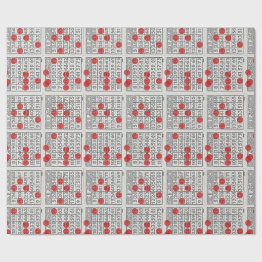 Bingo Gift Wrap Cadeaupapier (Vlak)
