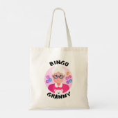 Bingo granny | Funny bingo oma Tote Bag (Achterkant)